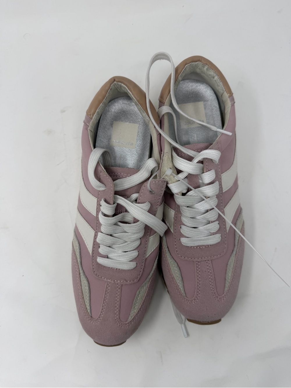 Women's Pink and White Retro Runner Sneakers by dolce vita